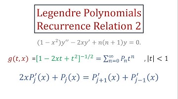 Special Functions: Legendre Functions (5 of 6) Recurrence Relation B in Urdu|Hindi