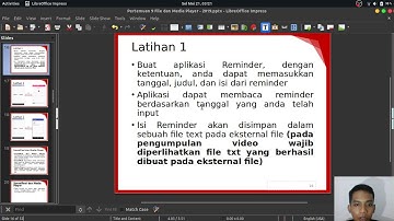 Latihan 1 : Aplikasi Reminder Sederhana Menerapkan Pengaksesan File
