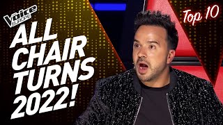 The BEST ALL CHAIR TURNS on The Voice 2022! | TOP 10