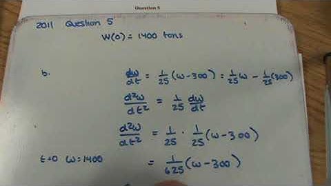 AP Calculus AB 2011 FRQ Question 5