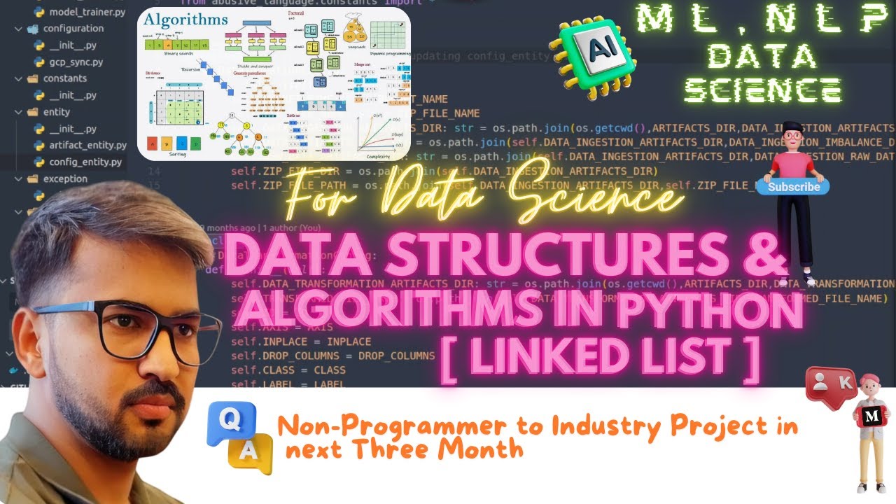 Linked List + All Operations | Data Structure and Algorithms in Python ...
