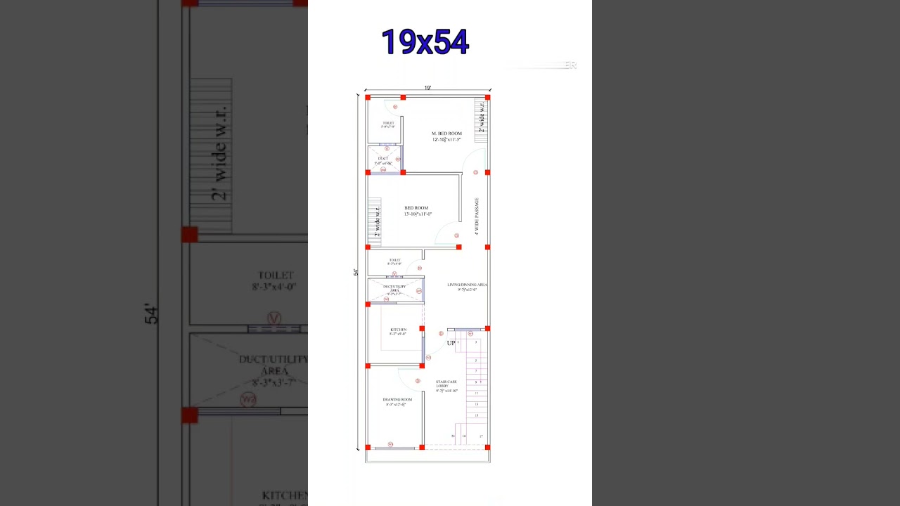 Watch 19 × 54 house plan, 19 by 54 home plan, 19 * 54 ghar ka naksha #vastu #short #homedesign #homeplan on YouTube Watch 19 × 54 house plan, 19 by 54 home plan, 19 * 54 ghar ka naksha #vastu #short #homedesign #homeplan on YouTube