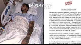 Nuevo comunicado publicado por Anuel AA de su estado de salud y cancelación de sus shows