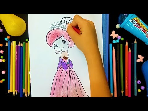 تلوين فراولة