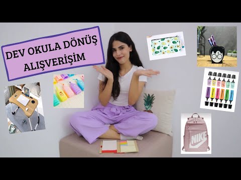 DEV OKULA DÖNÜŞ ALIŞVERİŞİM 😍