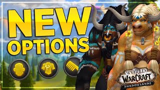 New Tauren Customization Options | Tattoos, Neckless, Fringe, Skin & More | Shadowlands Alpha