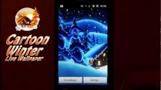 Cartoon Winter Live Wallpaper - Free screenshot 4