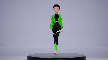 Digital Fashion in Unreal Engine 5 - Runway # 2 -  Look B