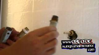 How To Stop Tub And Shower Drips Or Leaks By Replacing Hot And Cold Compression Cartridge Stems