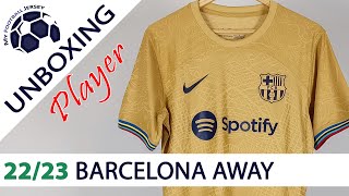 Barcelona Away Jersey 22/23 (JJSport24) Player Version Unboxing