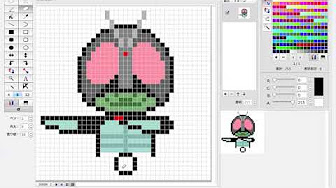 ドット絵で描く仮面ライダーシリーズ Youtube