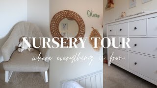 Baby Boys Nursery Tour | organisation ideas | safari theme | Most haves 2023