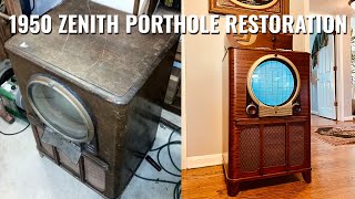 1950 Zenith Porthole Television Restoration