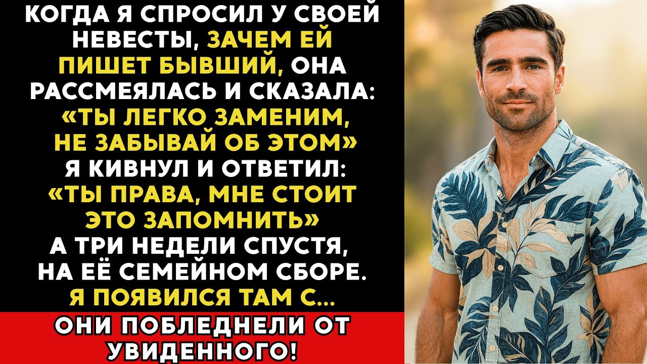 Невеста назвала меня «легко заменимым», когда я спросил про сообщения от её бывшего… Тогда я...