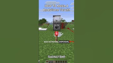 How To Make A Redstone Torch In Minecraft!