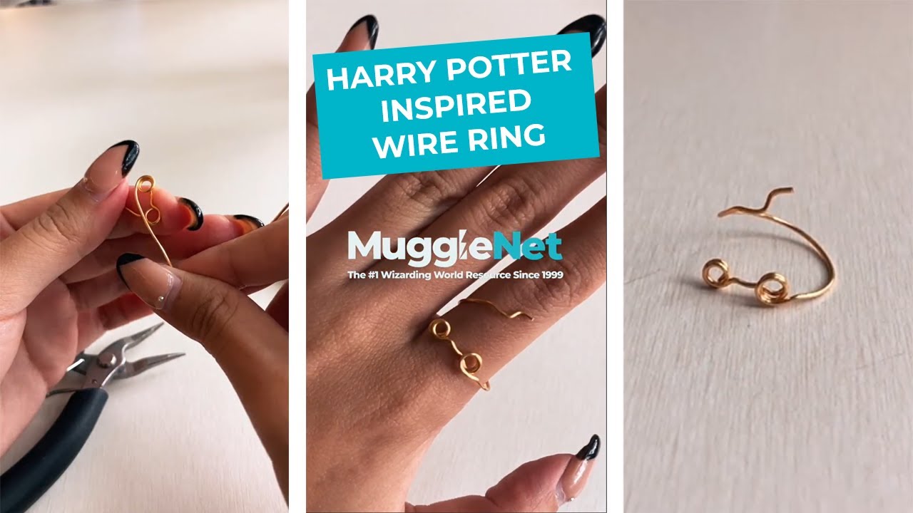 Make your own Harry Potter wire ring! #shorts #harrypotter #diy #crafting #jewellery