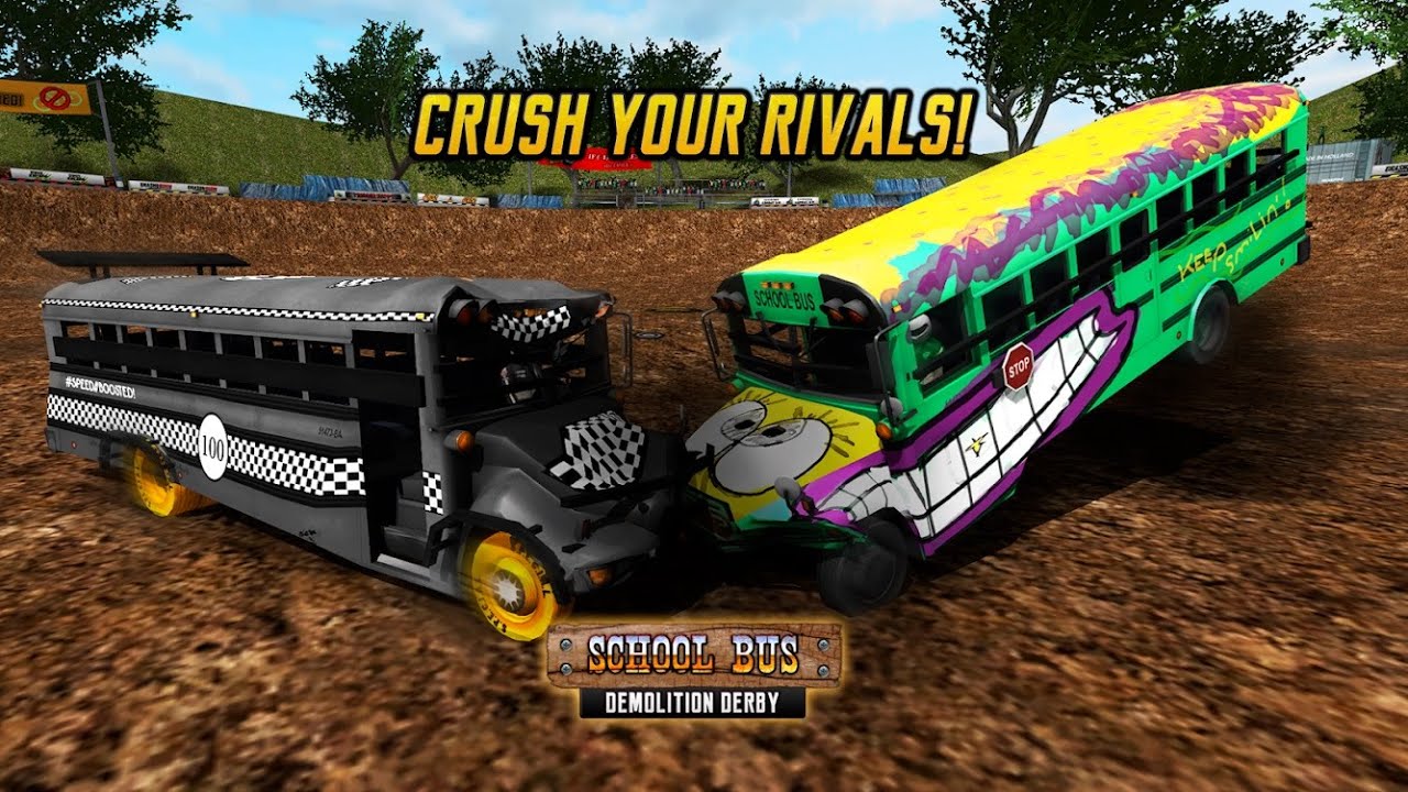 School Bus Demolition Derby Android Gameplay