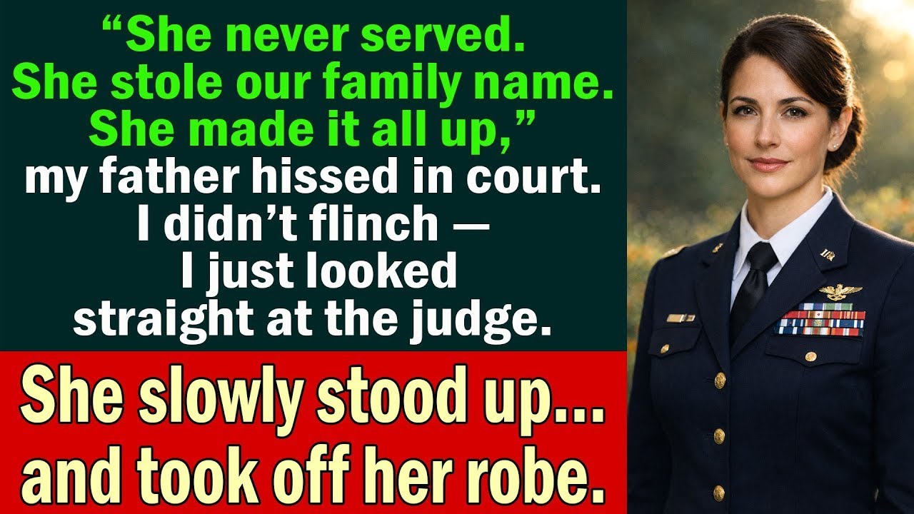 I Walked Into Court Accused of Stolen Honor—My Father Smirked Until the Judge Stood Up