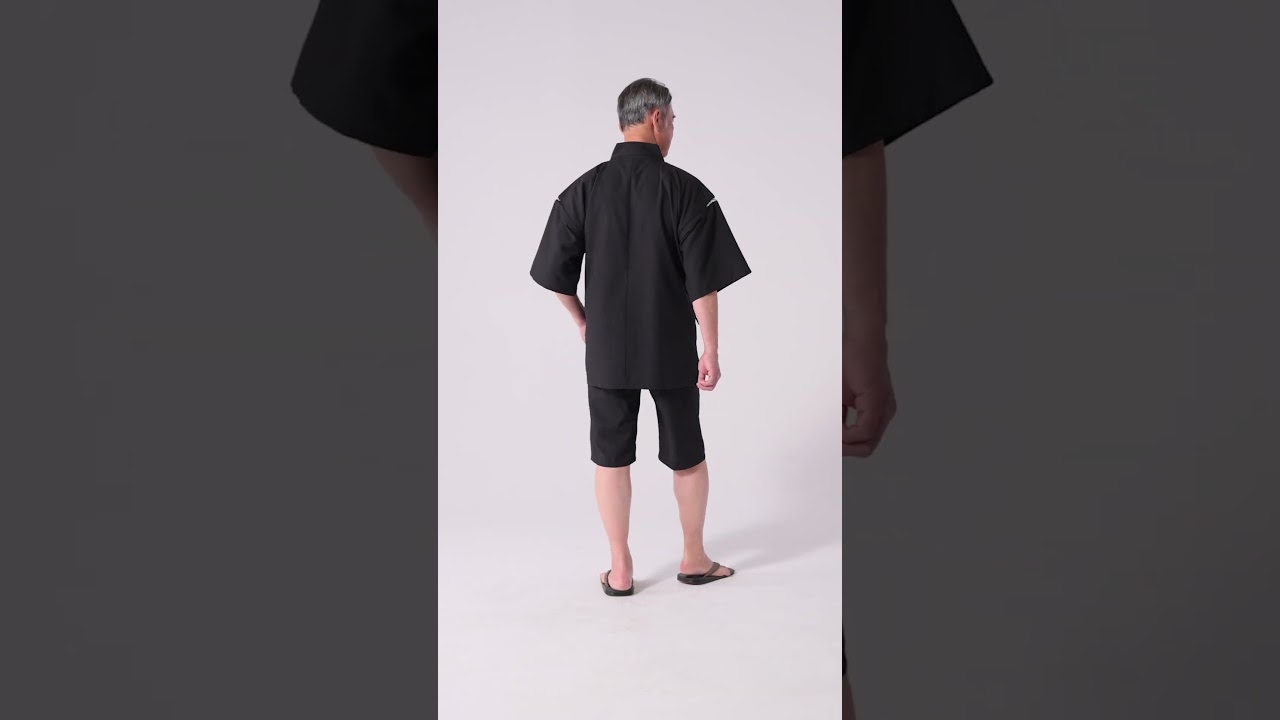 クールマックスサッカー甚平 No.1 濃紺 | 作務衣・甚平通販 和粋庵