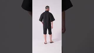 クールマックスサッカー甚平 No.1 濃紺 | 作務衣・甚平通販 和粋庵