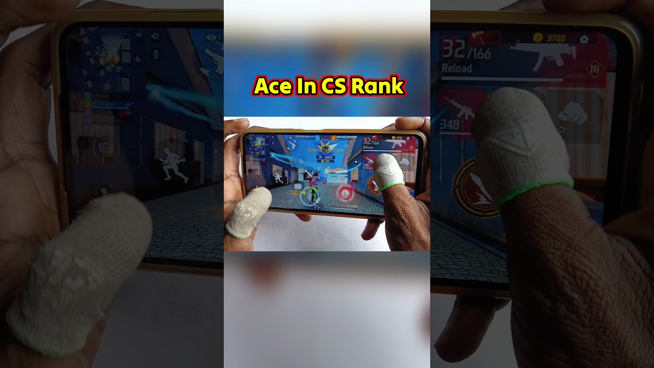 1v4 Clutch (Ace) In CS Rank 🔥 Poco X3 Pro 120fps (4 finger Handcam)