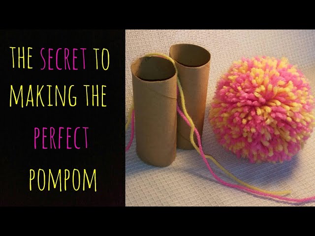 How to make a Pom Pom maker Tutorial (Craft Basics - Yarn Pom Pom) 