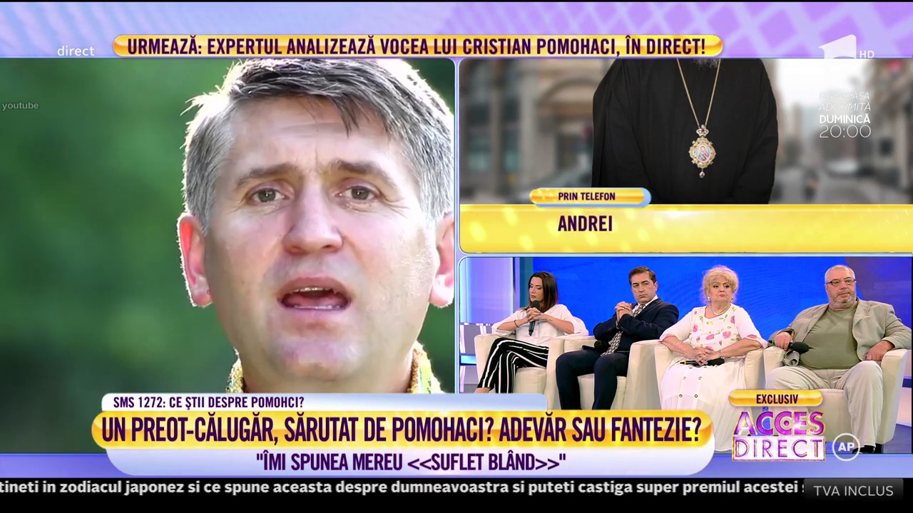 Andrei a povestit despre întâlnirea incredibilă pe care ar fi avut-o cu părintele Cristian Pomohaci