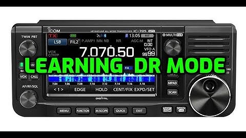 ICOM IC-705 Learning DR mode