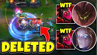 THIS BOT LANE WINS THE GAME BY PRESSING 2 BUTTONS! (BROKEN WOMBO COMBO) screenshot 3