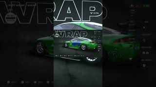 how to create Paul walker eclipse gsx in need for speed unbound