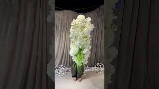 Ethereal, Pure White Aisle Florals — Epitomizing the Elegant Charm of a French Wedding#flowers