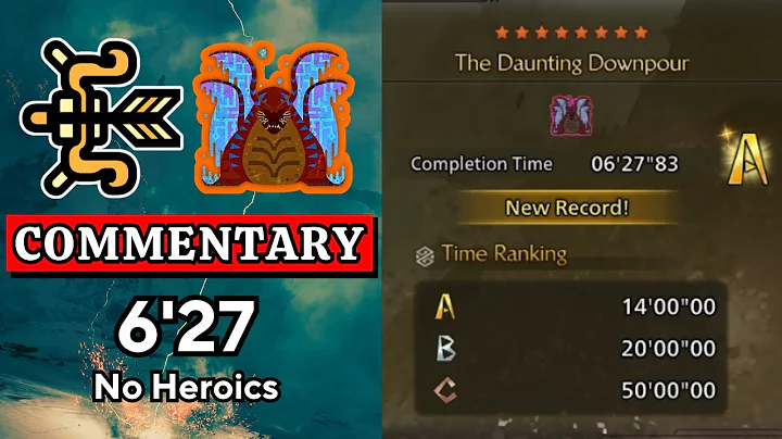 [Commentary] Arch-Tempered Uth Duna - Bow Solo 6'27 - Free Challenge Quest A-Rank | MHWilds