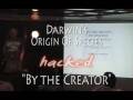 Darwins book hacked by the creator