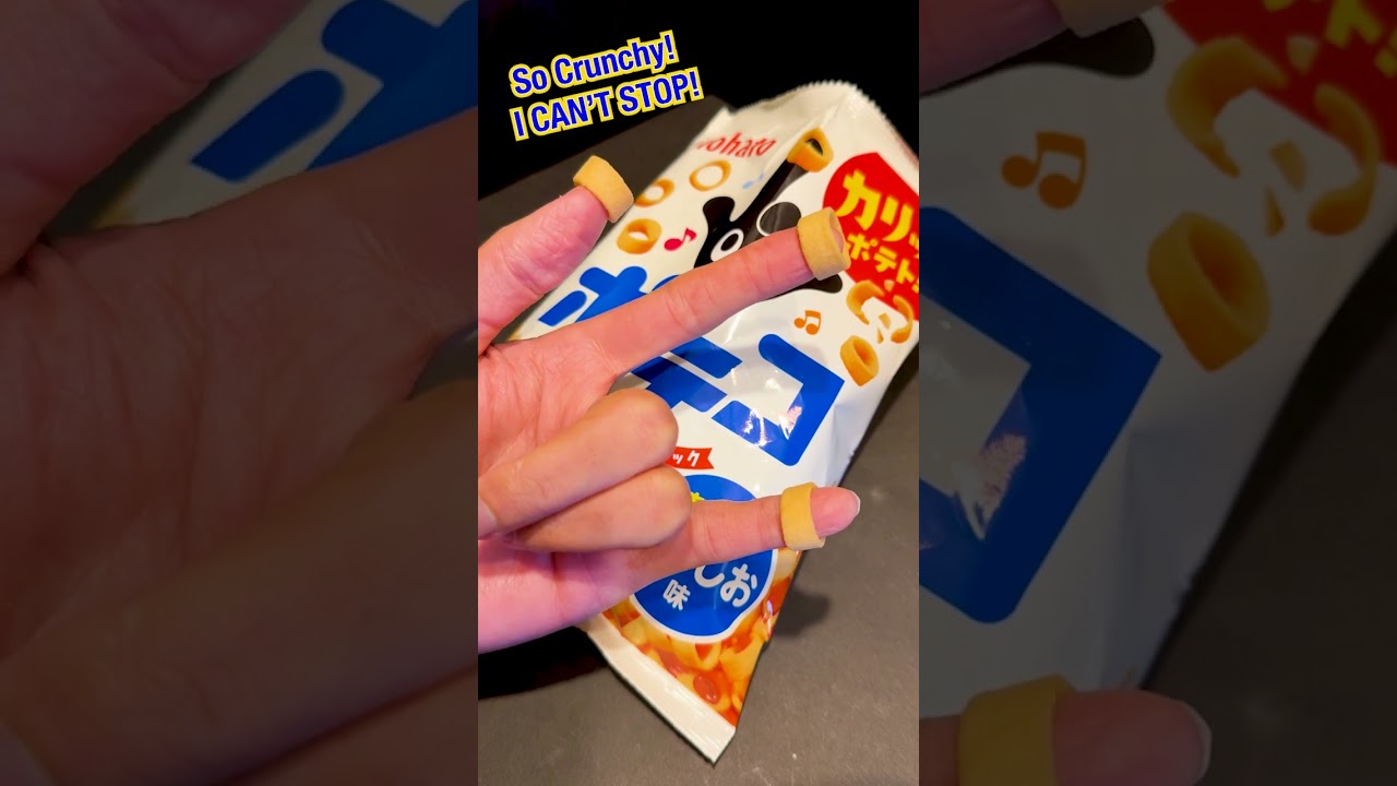 Japan’s Classic Potato Ring Snack — Poteco Umashio! Crispy & Salty Crunch 😋🔥