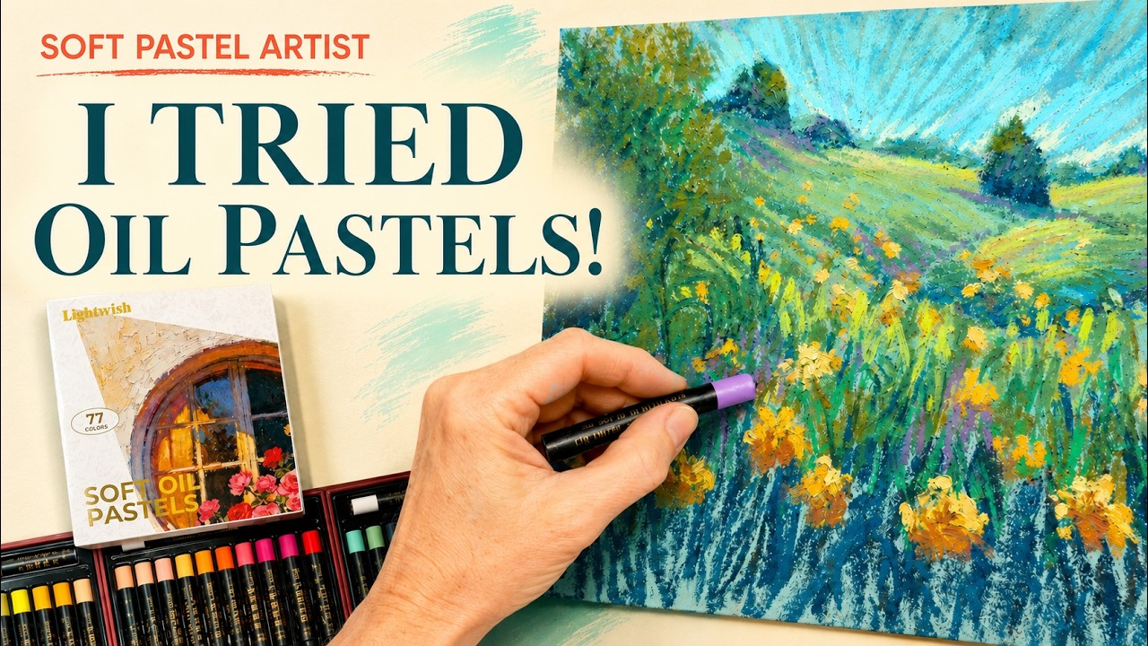 Thumbnail for I Tried Oil Pastels for the First Time… What a Surprise!