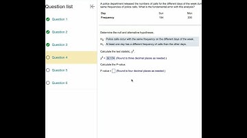 A police department released the numbers of calls #pearson #mylab #mylabpearsonhomework #stats #chi