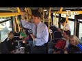 U.S. Congressman Beto O'Rourke holds a mobile town hall meeting aboard a Sun Metro Bus Tuesday in El