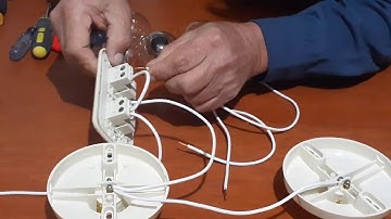 Instalación de un circuito de 4 lámparas con un interruptor doble