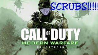 BUNCH OF SCRUBS! -  COD4 Online Multiplayer Funny Moments
