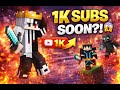 😈😎1k Subscribers Family Soon Stream With Subscribers And Friend | Minecraft Live Hindi