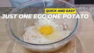 Ep.02 One Potato, One Egg. Quick and Easy Recipe #Breakfast #Brunch #Dinner by Fayee Social 170 views 1 month ago 2 minutes, 46 seconds