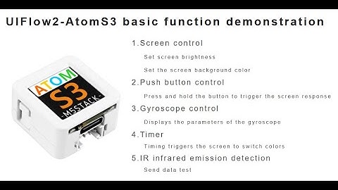 Comes with function programming demonstration | AtomS3