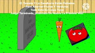 Tomate &amp; Zanahoria (Spanish/Mexico/Peru PlayStation 2 Bootleg) Continue + Game Over