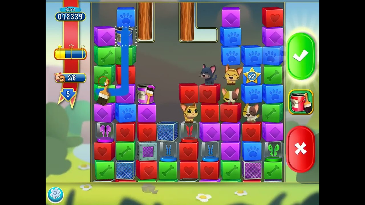 Pet Rescue Saga level 5057 no boosters | PuzzledCubes.site