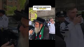 Jewish man expresses his thoughts.