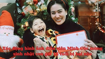 Xúc động hình ảnh diễn viên Minh Cúc mừng sinh nhật con gái 14 tuổi bị bại não