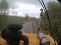 Tamper Ride Down Track at the Derailment Site after it has been Tamped