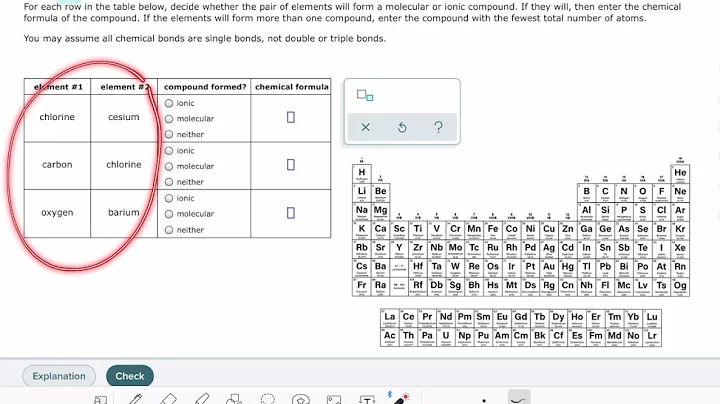 ALEKS: Predicting the compound formed by two main group elements