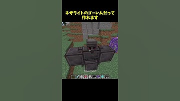 いろんなブロックでゴーレムを作れるようになる方法【MOD】【マイクラ】【ゆっくり実況】 #Shorts