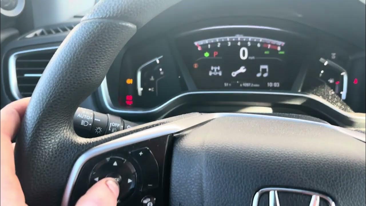Honda CRV 2019 2.4L Oil Light Reset Procedure (Step-by-Step Guide